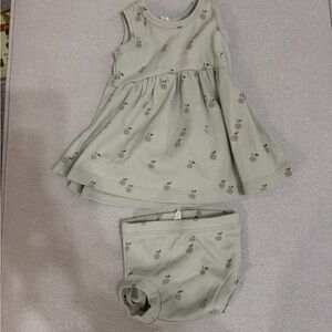 Quincy Mae Sage Green Kids Matching Set